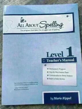 Marie Rippel All About Spelling Level 1 Teacher's Manual